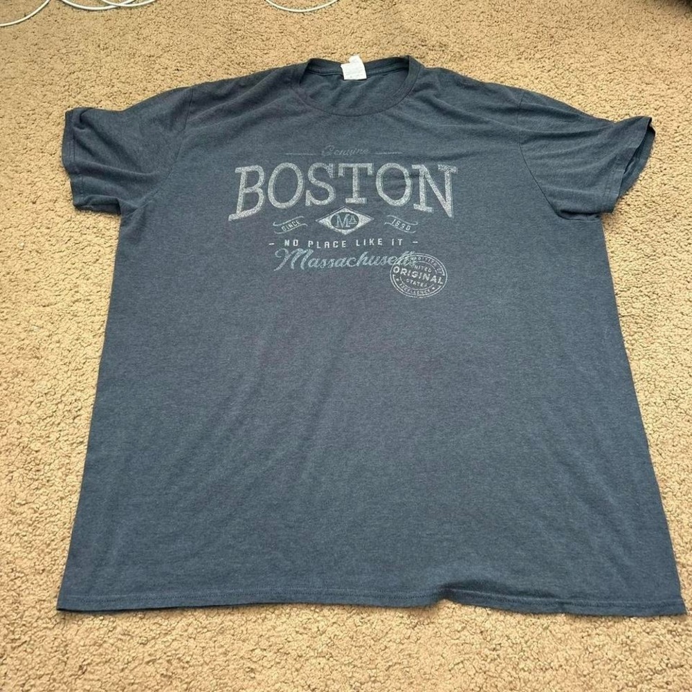 Vintage Delta Soft Navy blue Boston tee